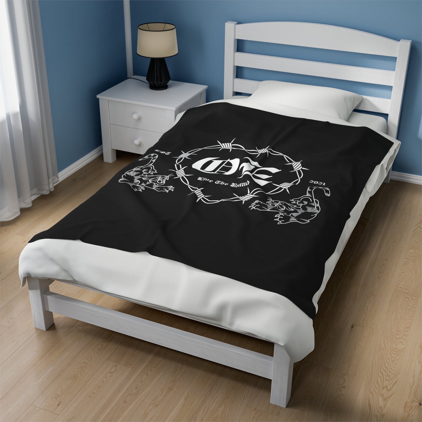 OE Barb Wire Velveteen Plush Blanket