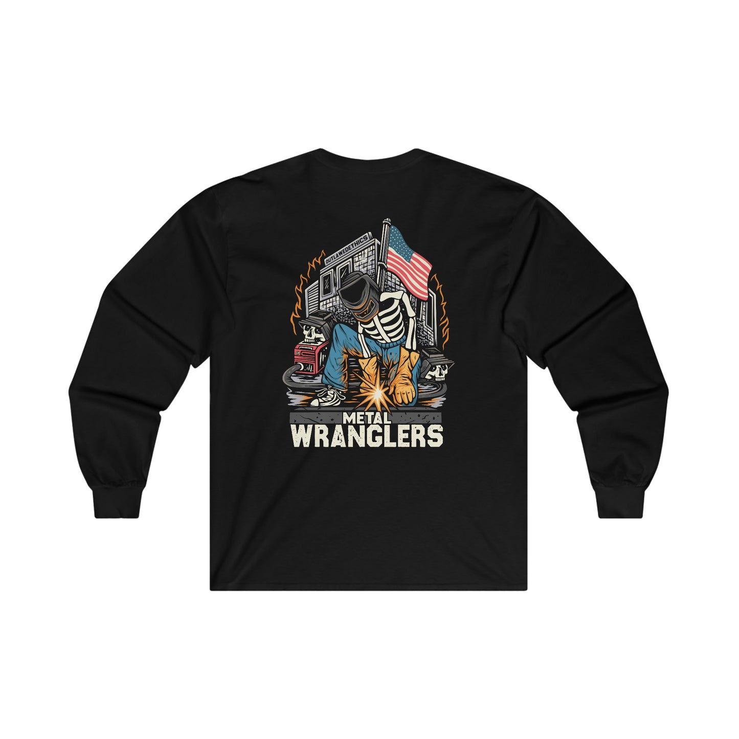 Metal Wrangler Ultra Cotton Long Sleeve Tee