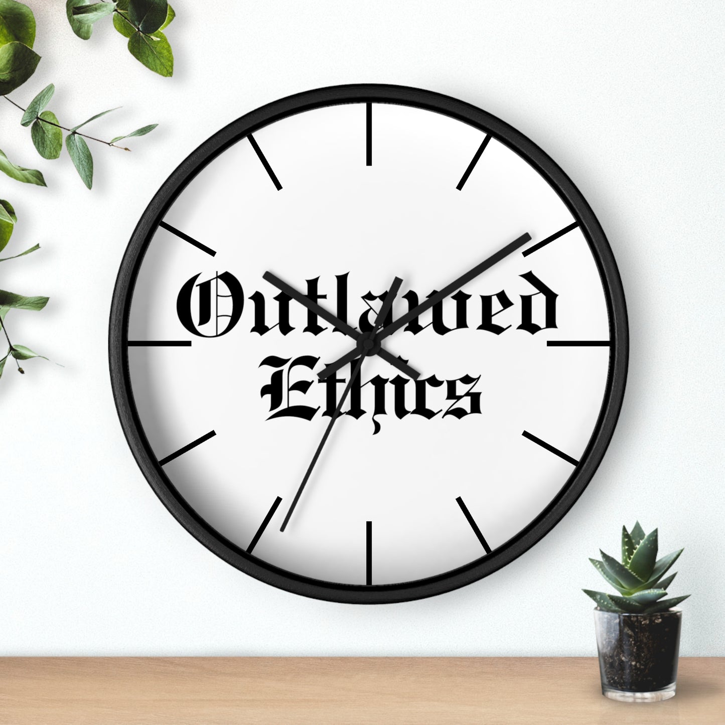 Outlawed Ethics Wall Clock
