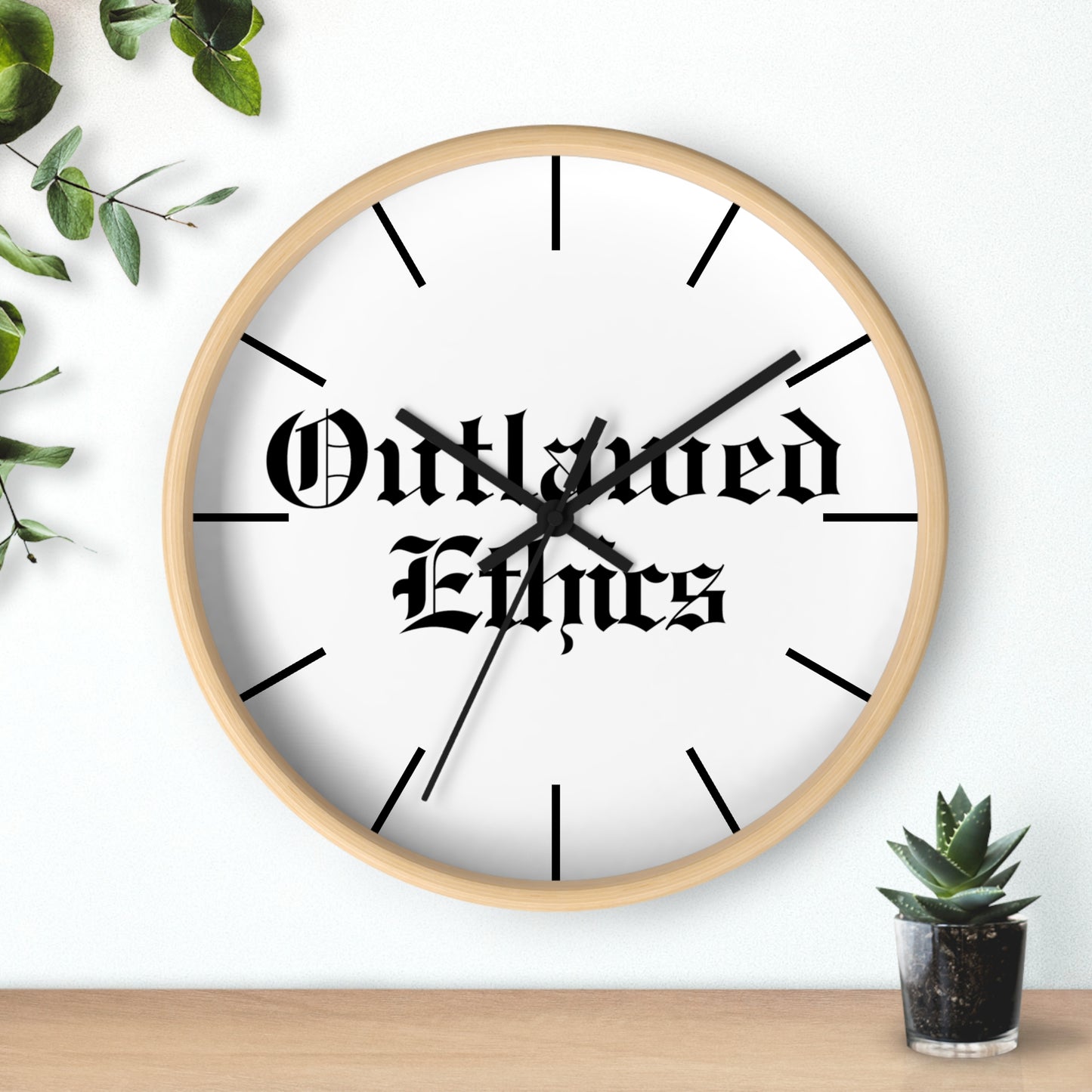 Outlawed Ethics Wall Clock