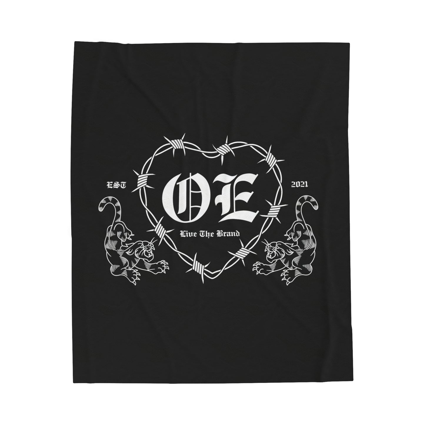 OE Barb Wire Velveteen Plush Blanket