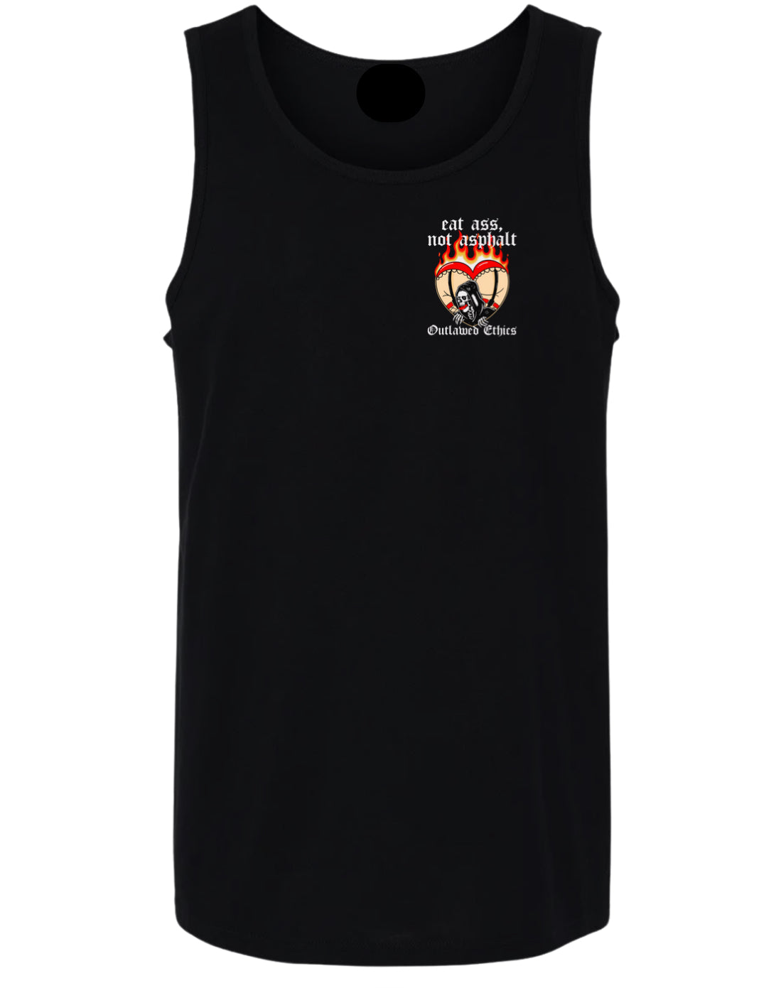 Eat ass not asphalt men’s tank top