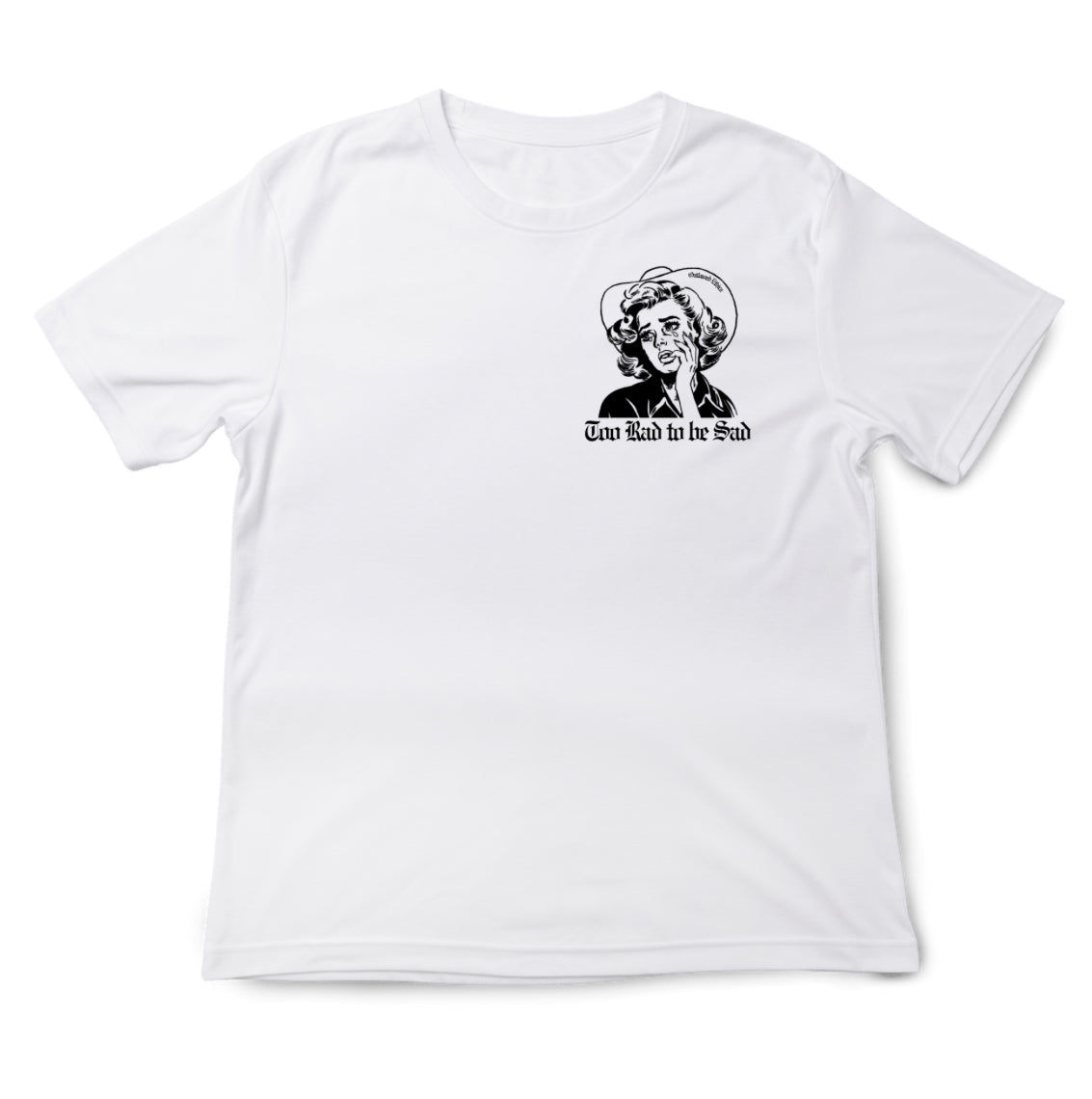 To rad to be sad cowgirl graphic tee