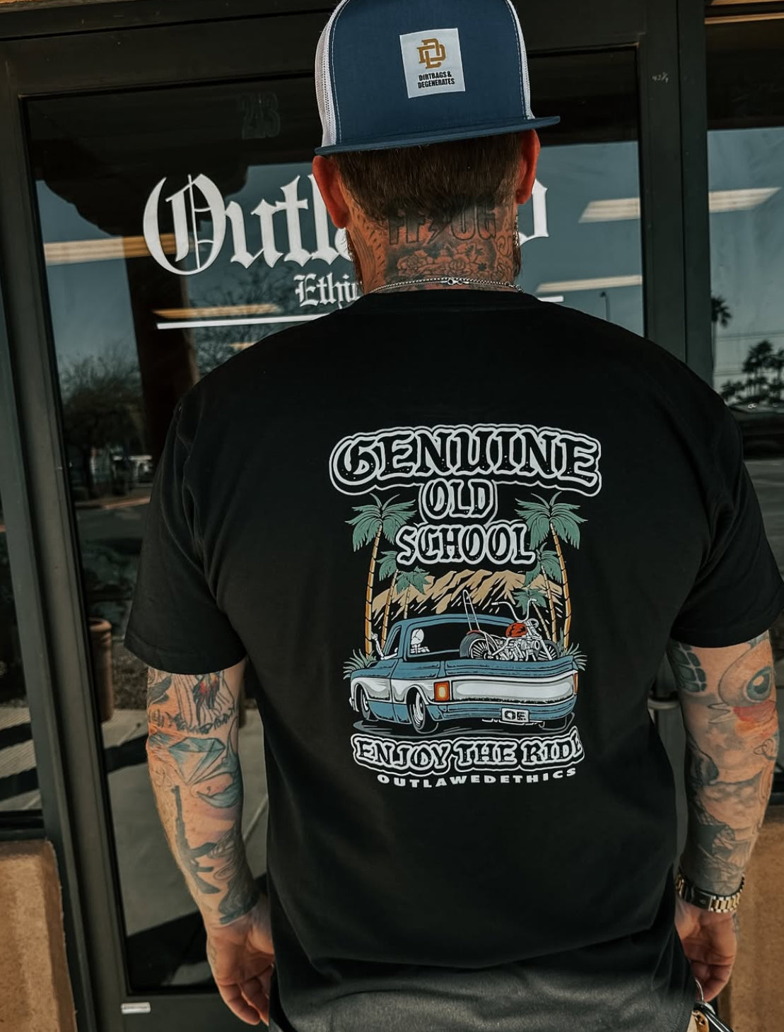 Genuine Old school enjoy the ride graphic tee