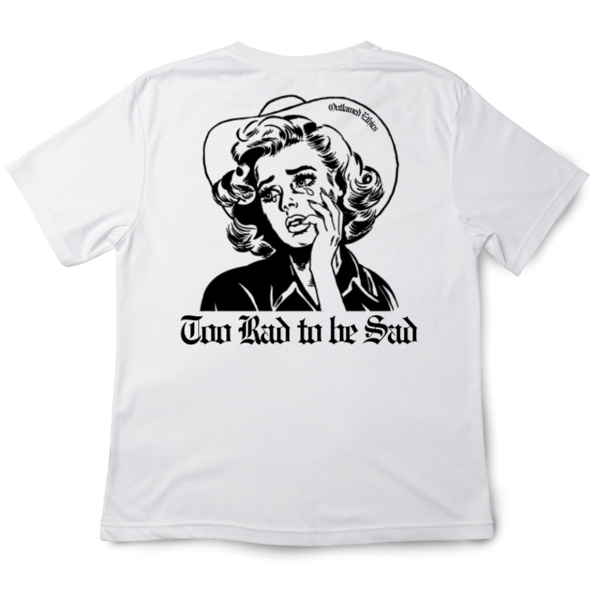 To rad to be sad cowgirl graphic tee