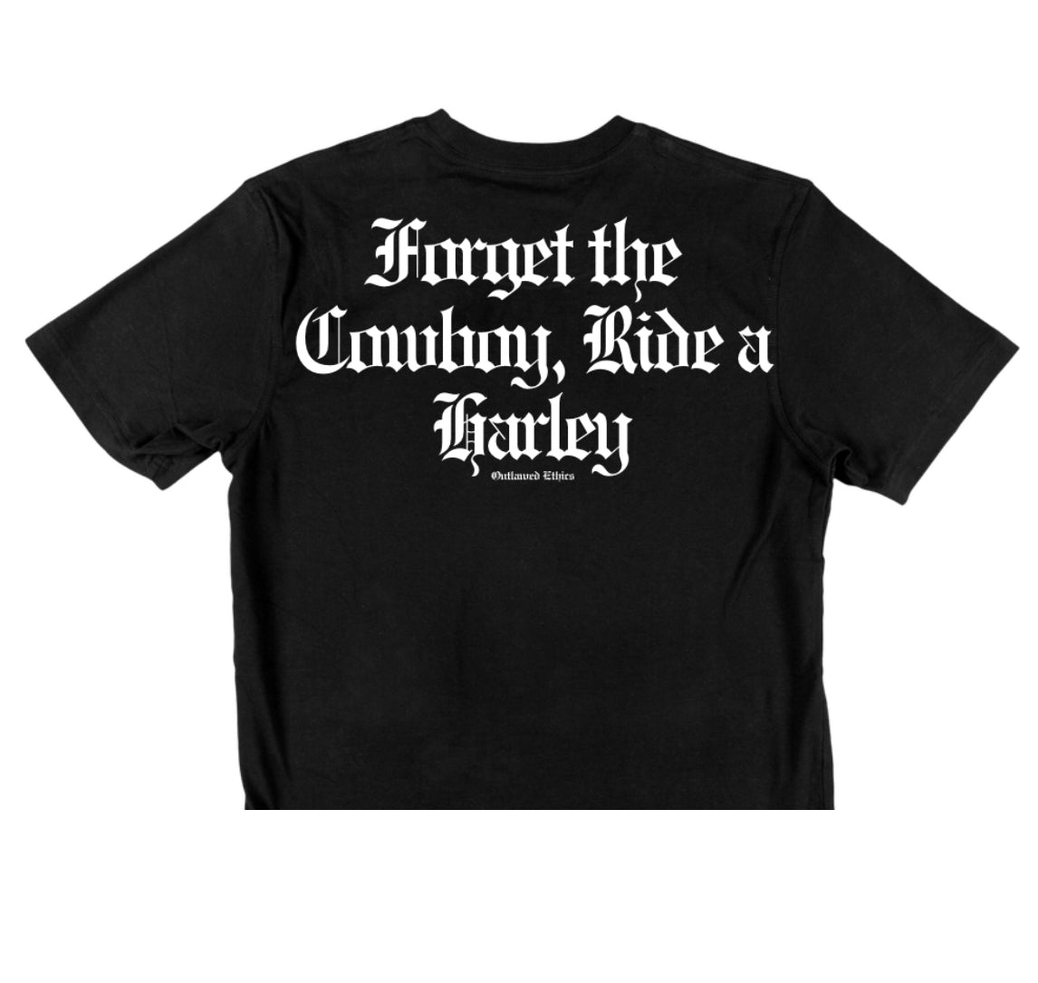 Forget the cowboy, ride a Harley