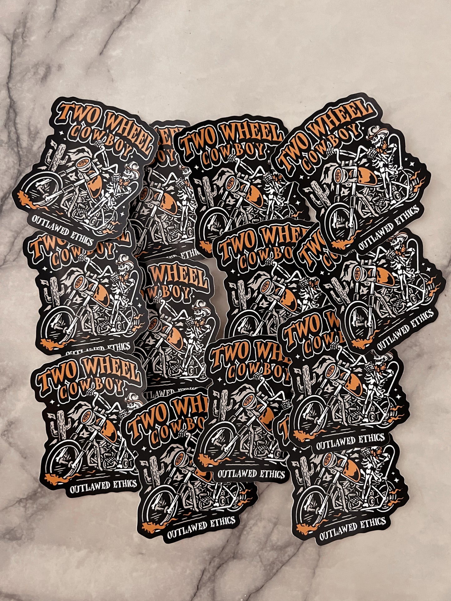 Two Wheel Cowboy 4” Sticker