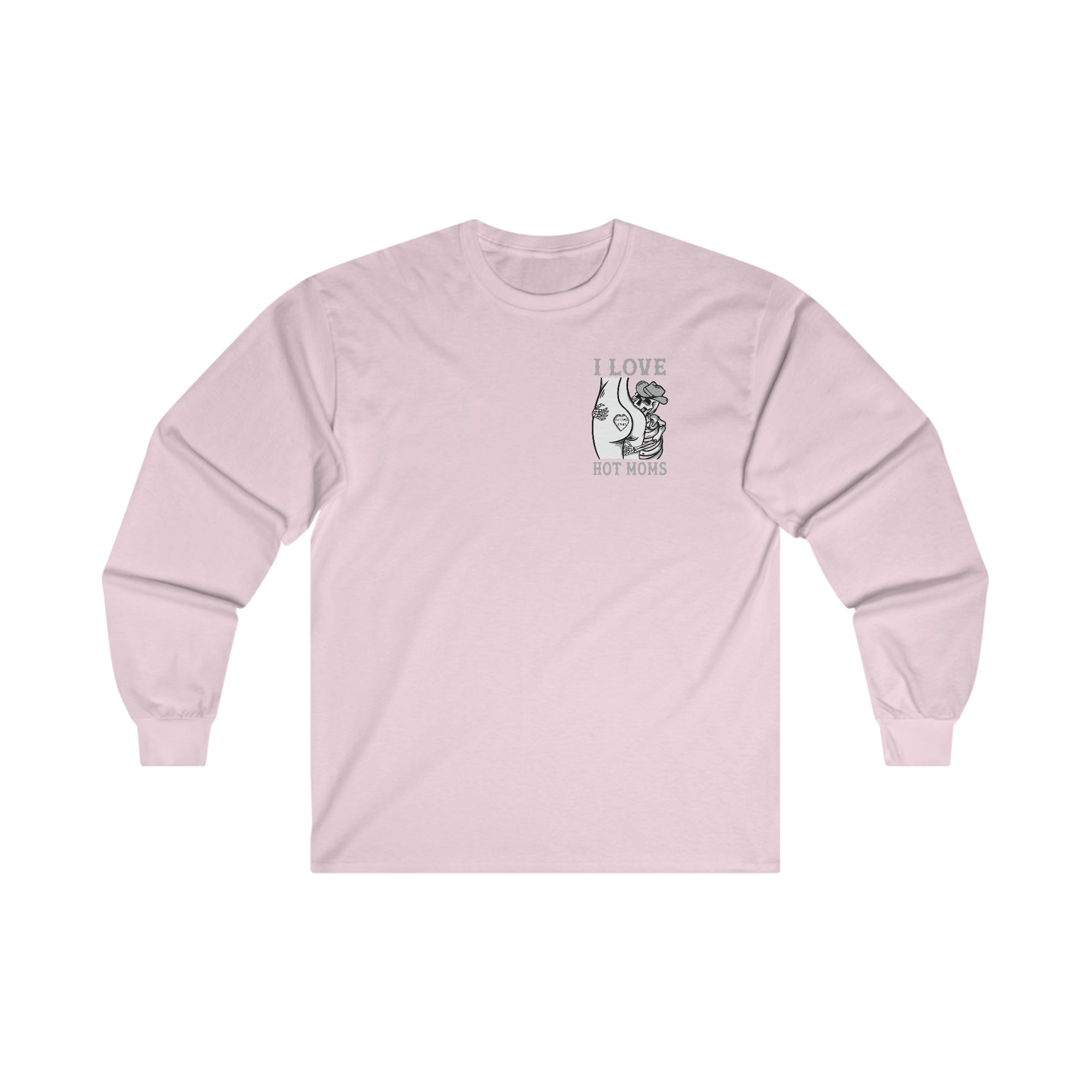 I Love Hot Moms Ultra Cotton Long Sleeve Tee