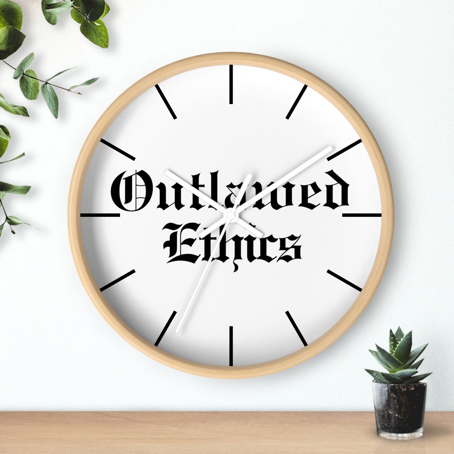 Outlawed Ethics Wall Clock