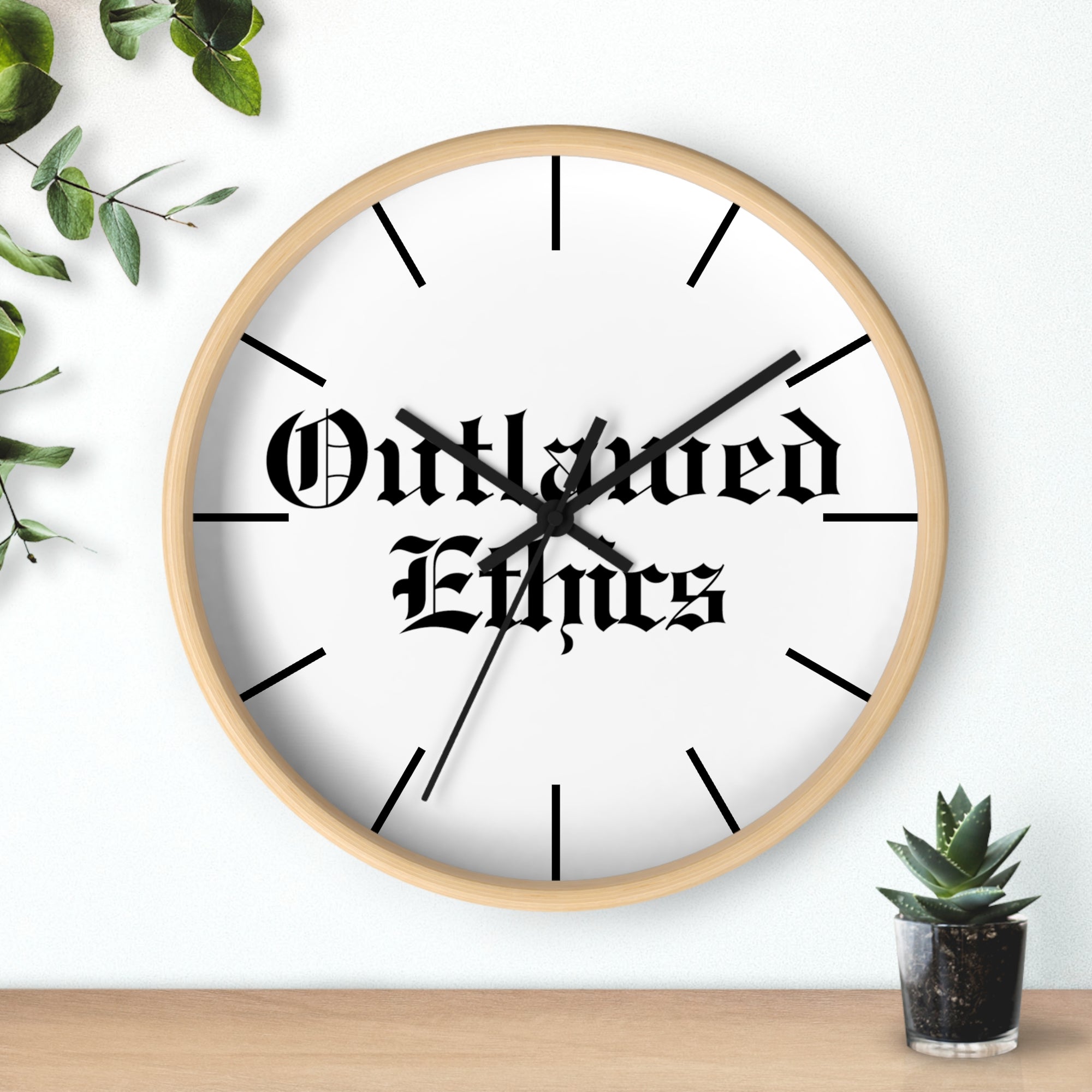 Outlawed Ethics Wall Clock