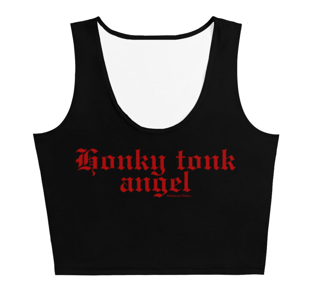 Honky Tonk Angel crop tee