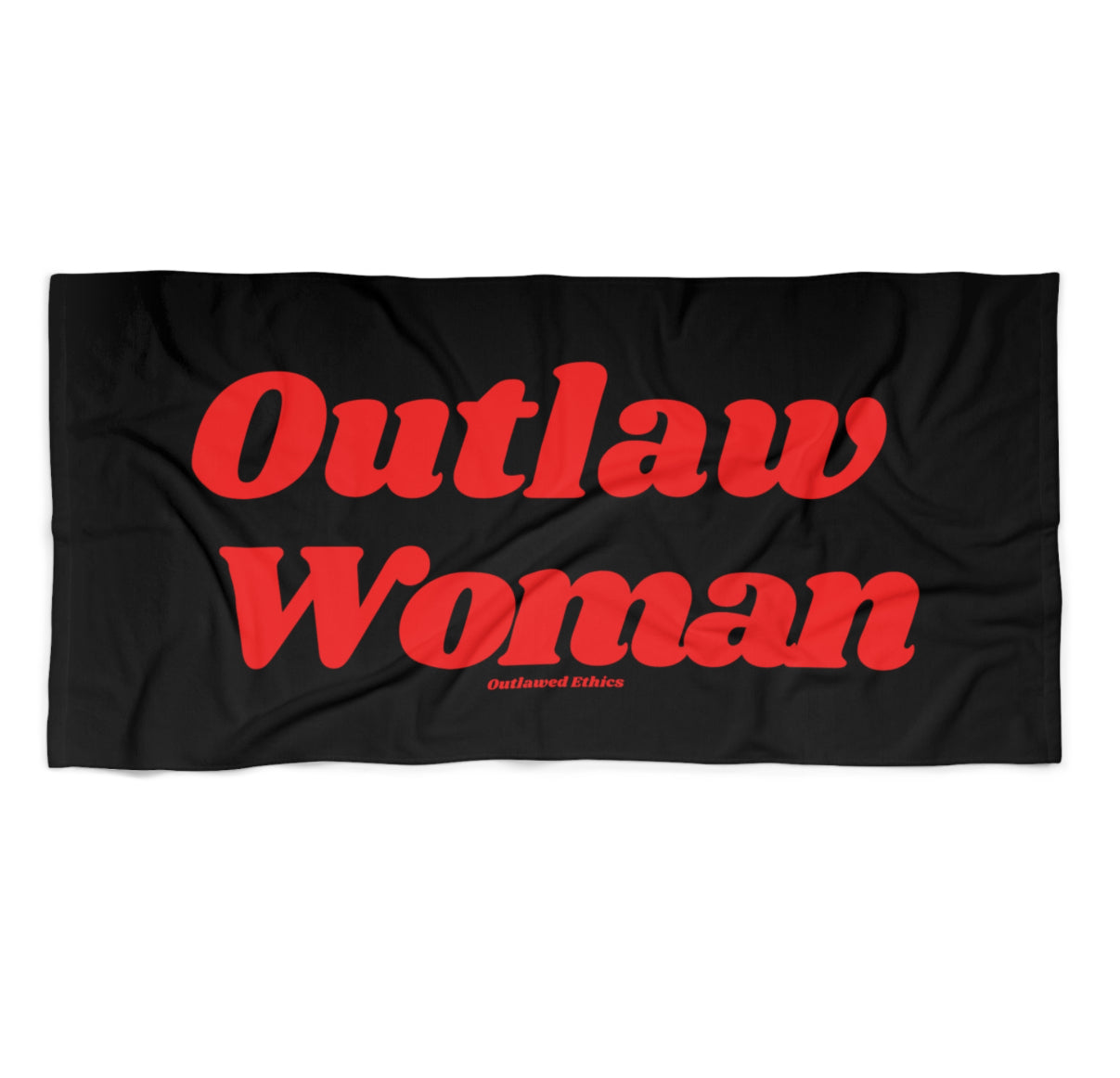 Outlaw Woman Beach Towel
