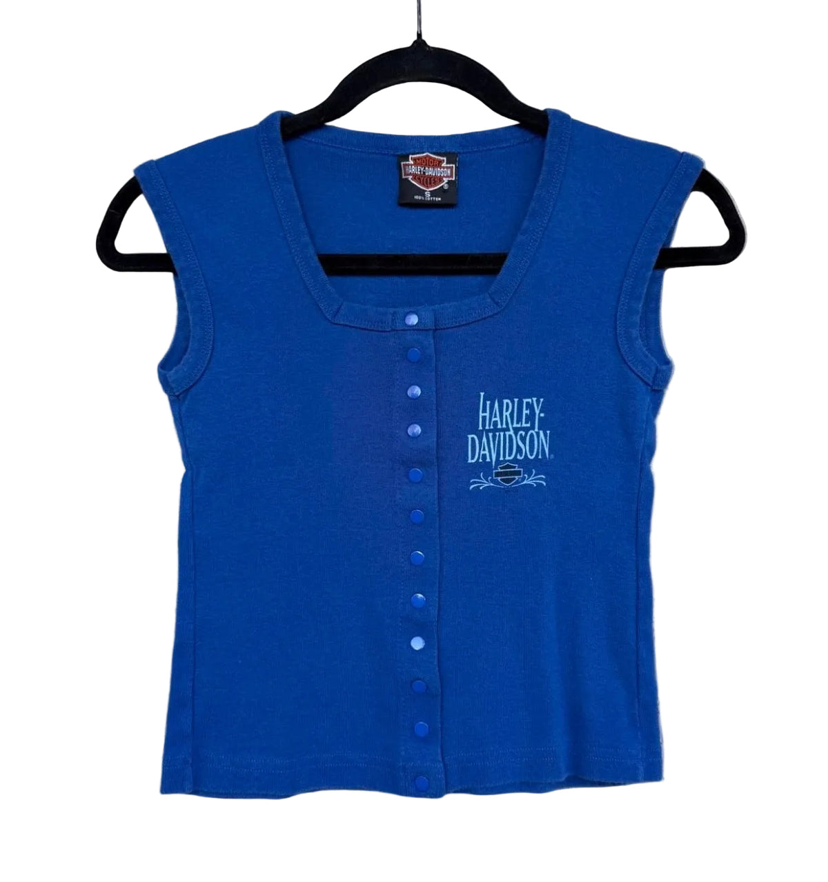 Harley Davidson button up tank vintage inspired