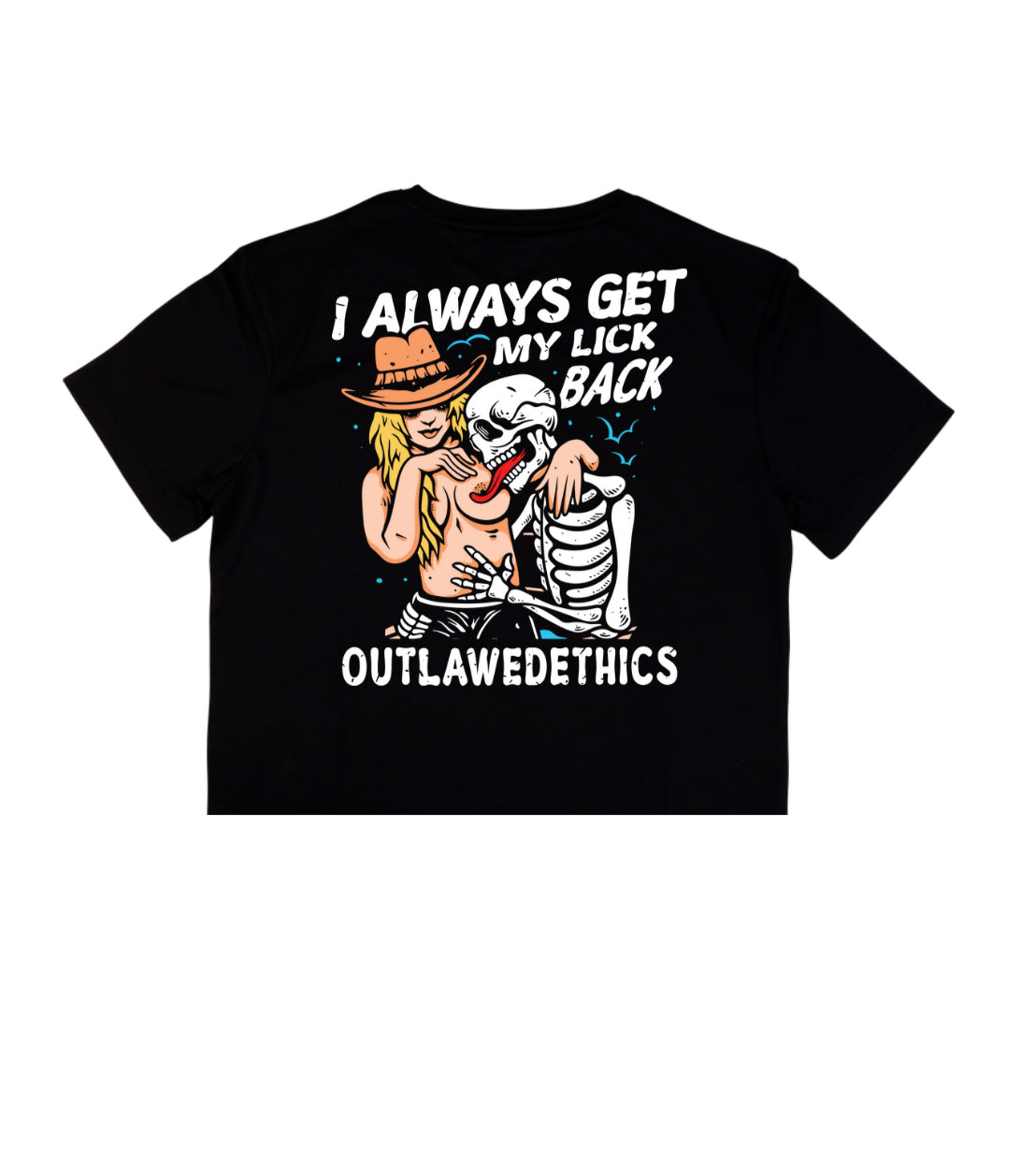 I always get my lick back crop tee