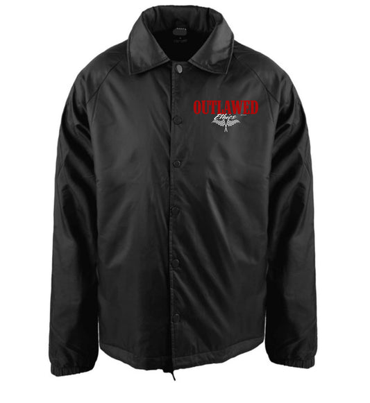 Fueled black windbreaker