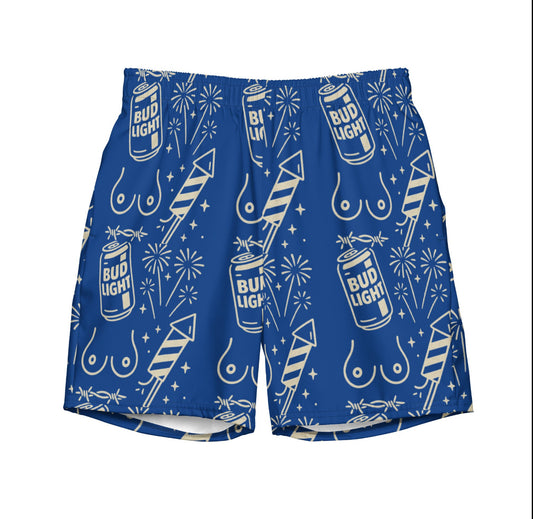 Lit & Loaded men’s swim trunks