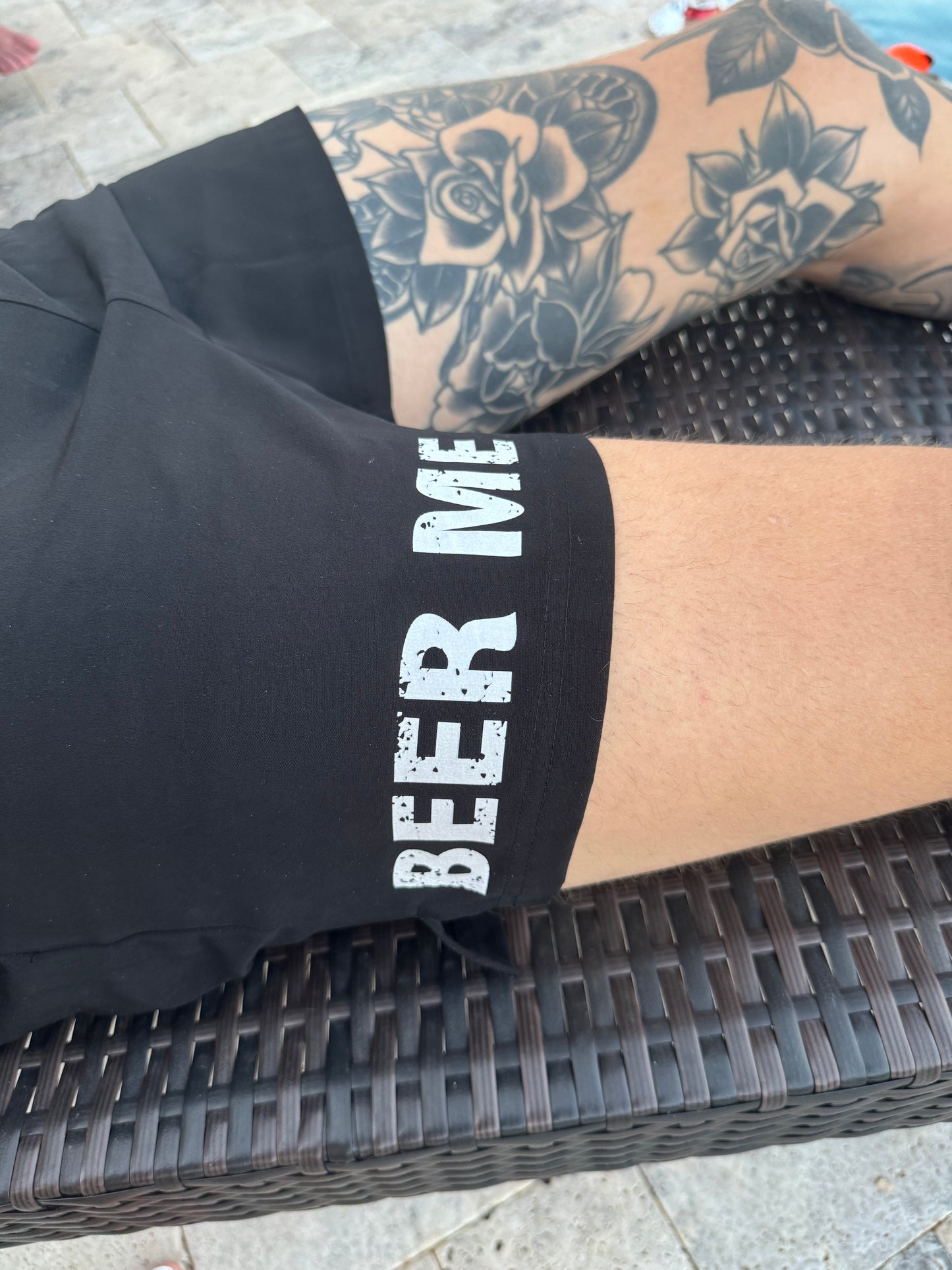 BEER ME Men's Swim Trunks