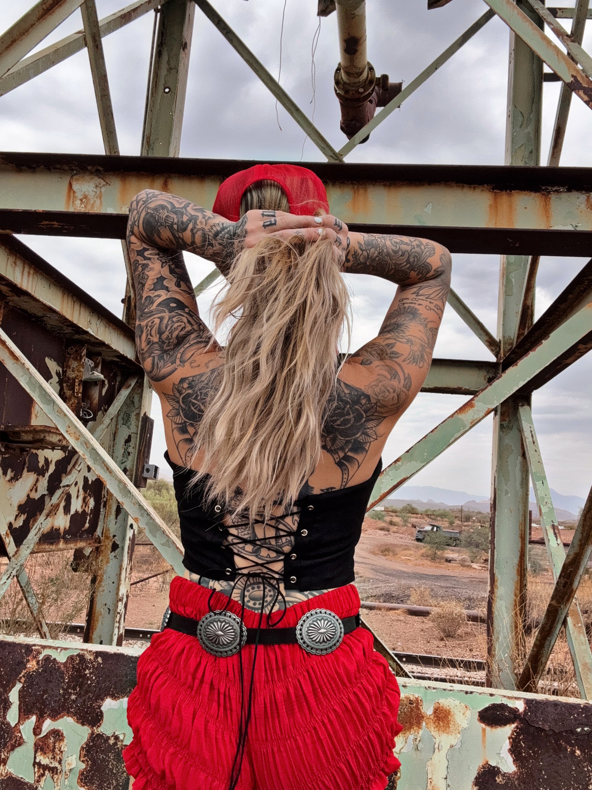 Blackout Rodeo corset top