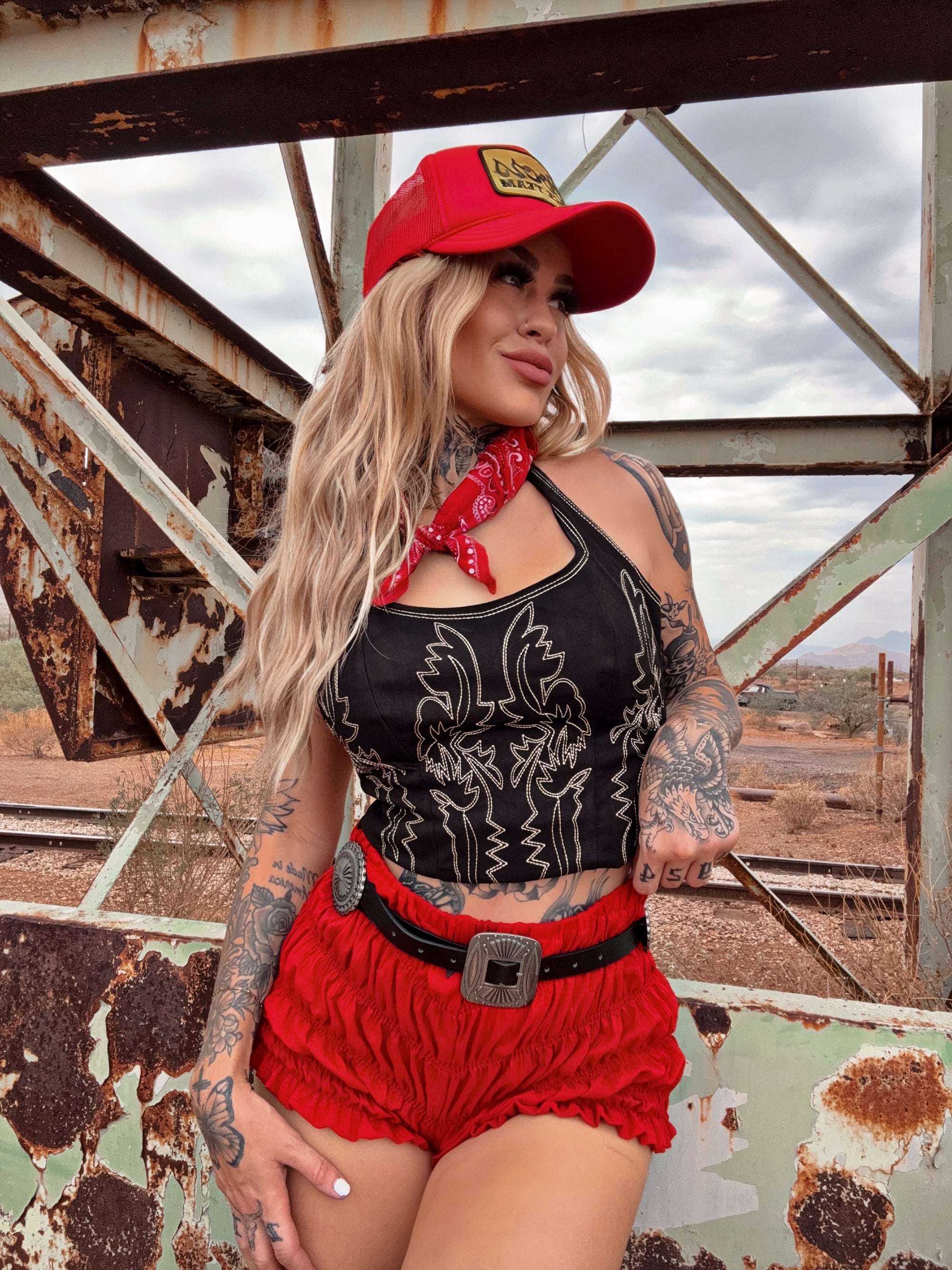 Blackout Rodeo corset top
