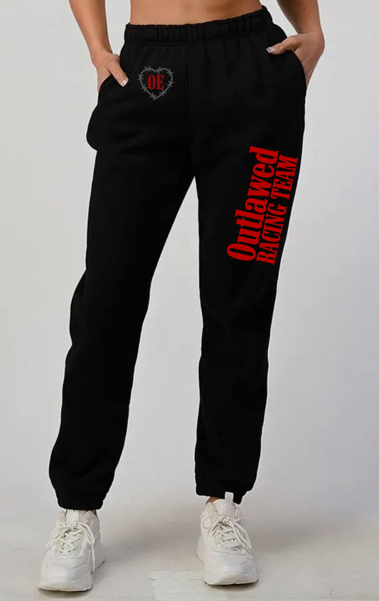 OUTLAWED racing team sweat pants