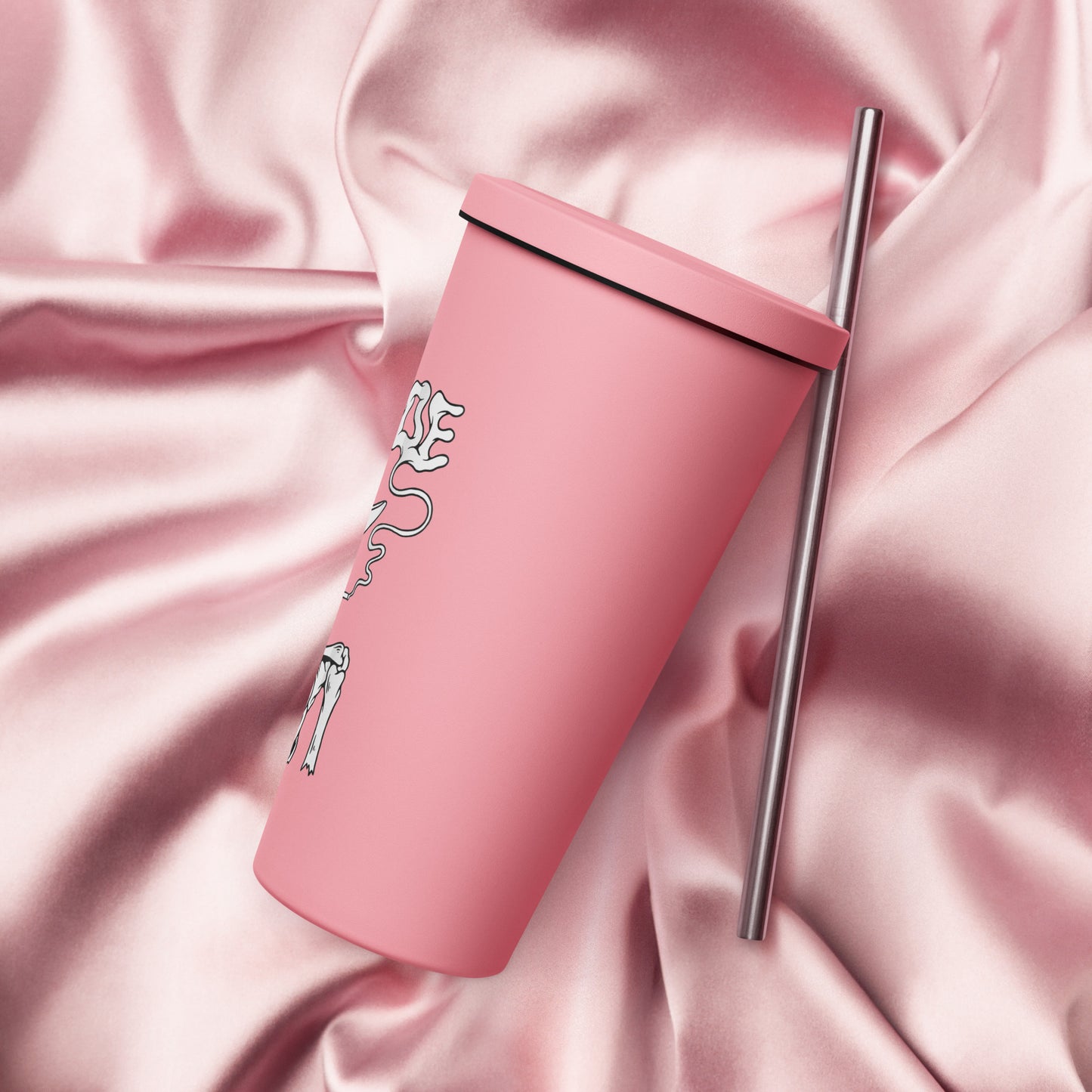 Insulated Branded OE tumbler with a straw