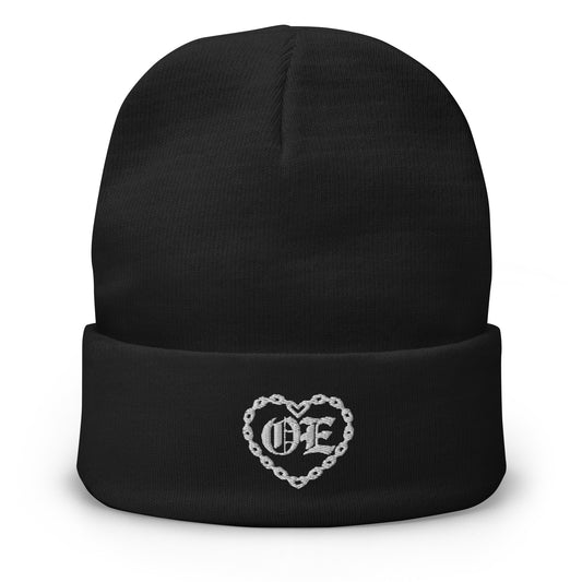 OE Chain Embroidered Beanie