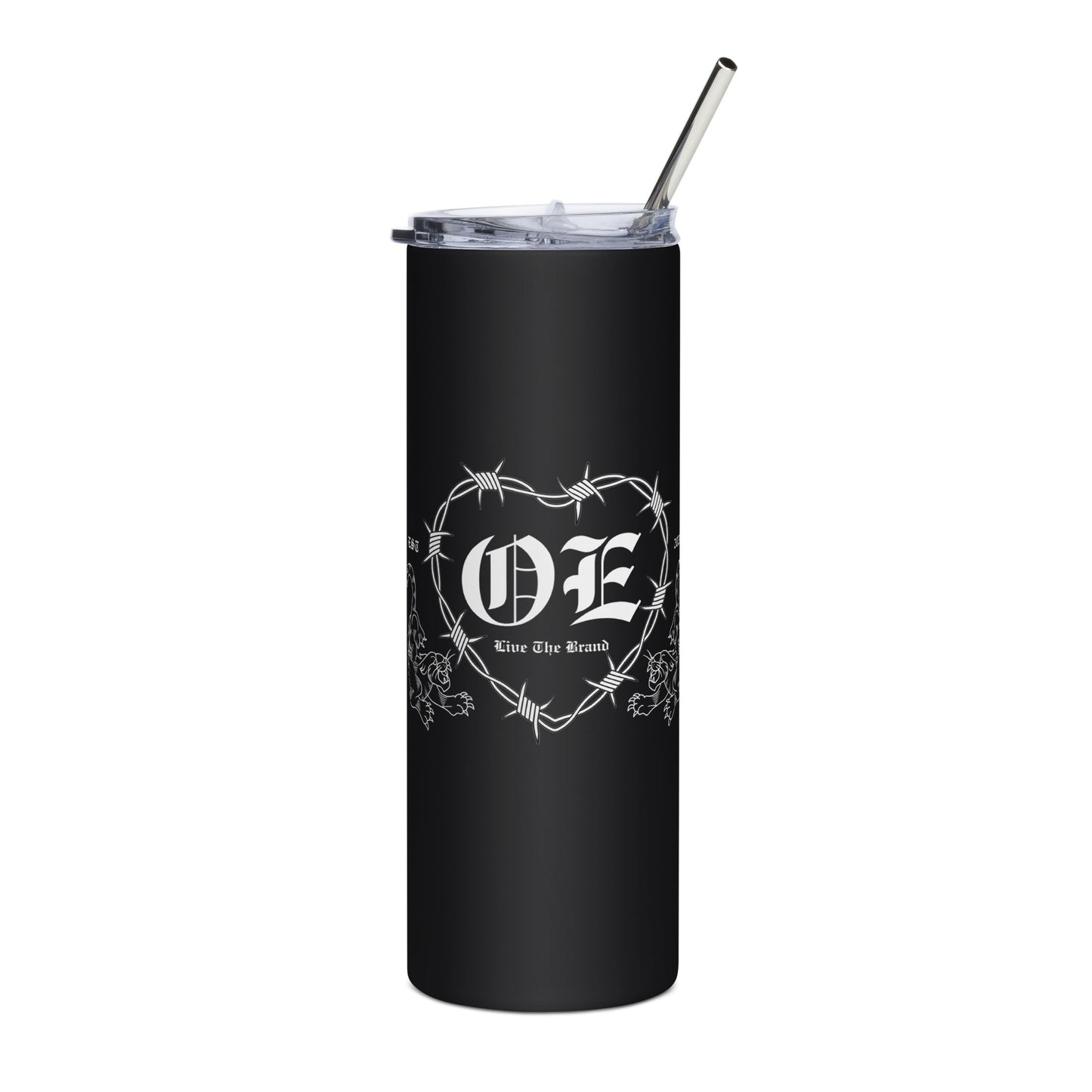OE Barb wire Stainless steel tumbler