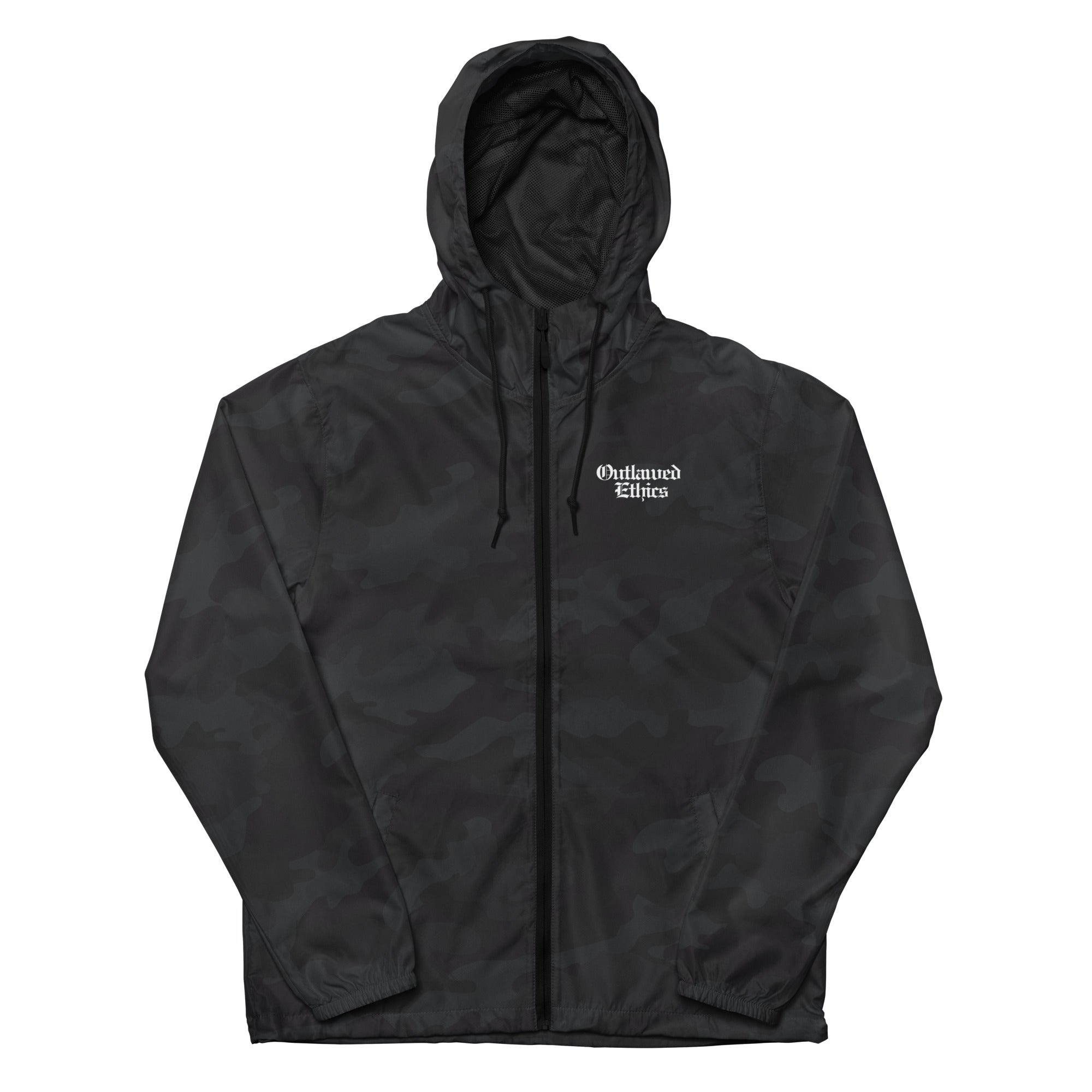 OE Panther Design Unisex lightweight zip up windbreaker
