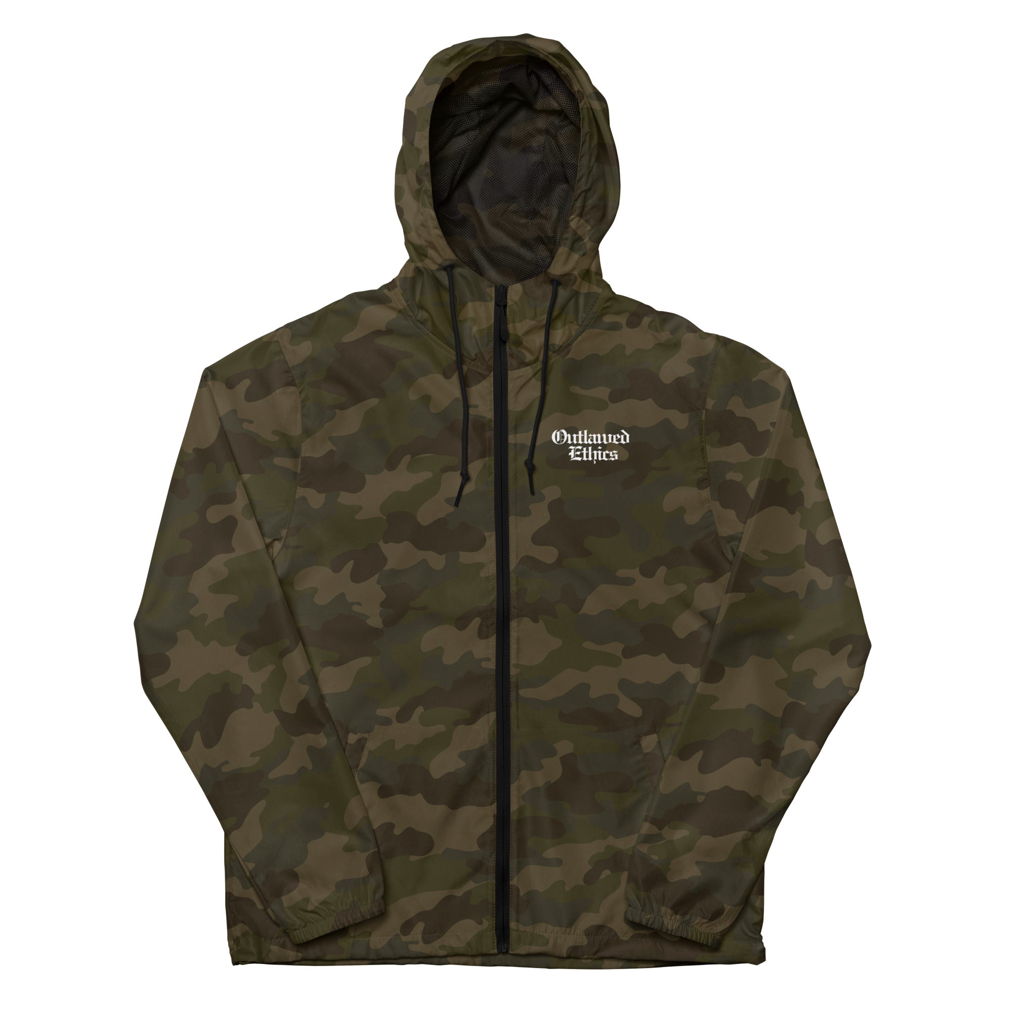 OE Panther Design Unisex lightweight zip up windbreaker