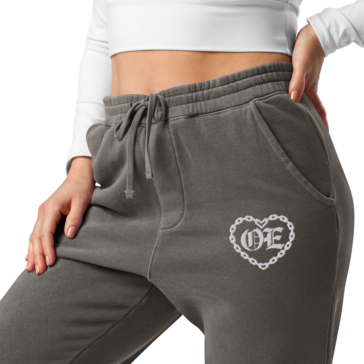 OE pigment-dyed sweatpants