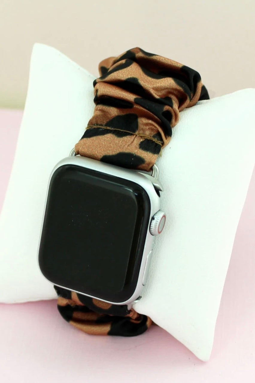 Leopard Scrunchie Band Apple Watch