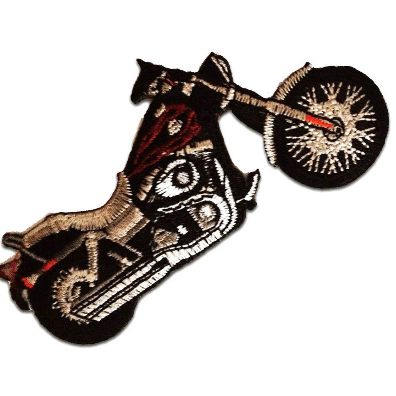 Motorcycle Biker Silver Patch