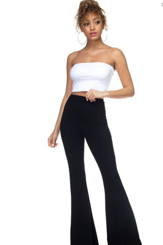 Black Bell Bottom Pants