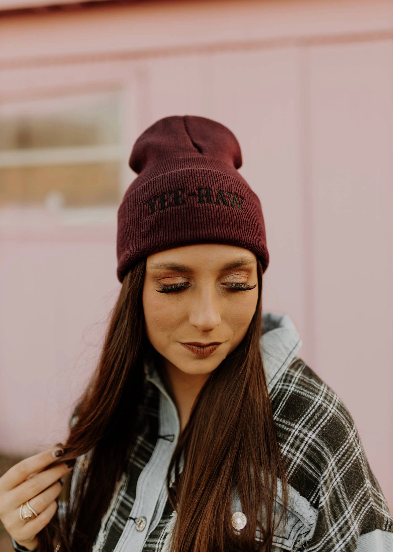 Yeehaw Knit Embroidered Beanie