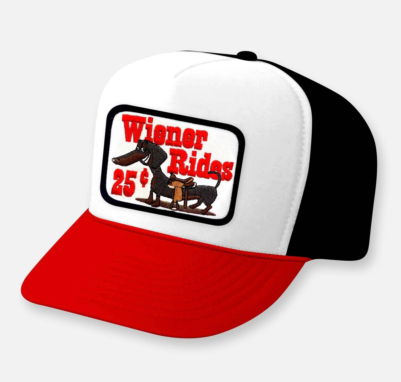 Weiner Rides 25 Cents Curved Bill Patch Hat