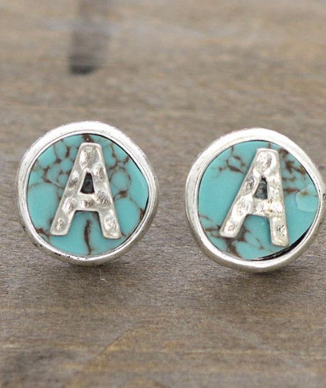 Turquoise Initial Jewelry A