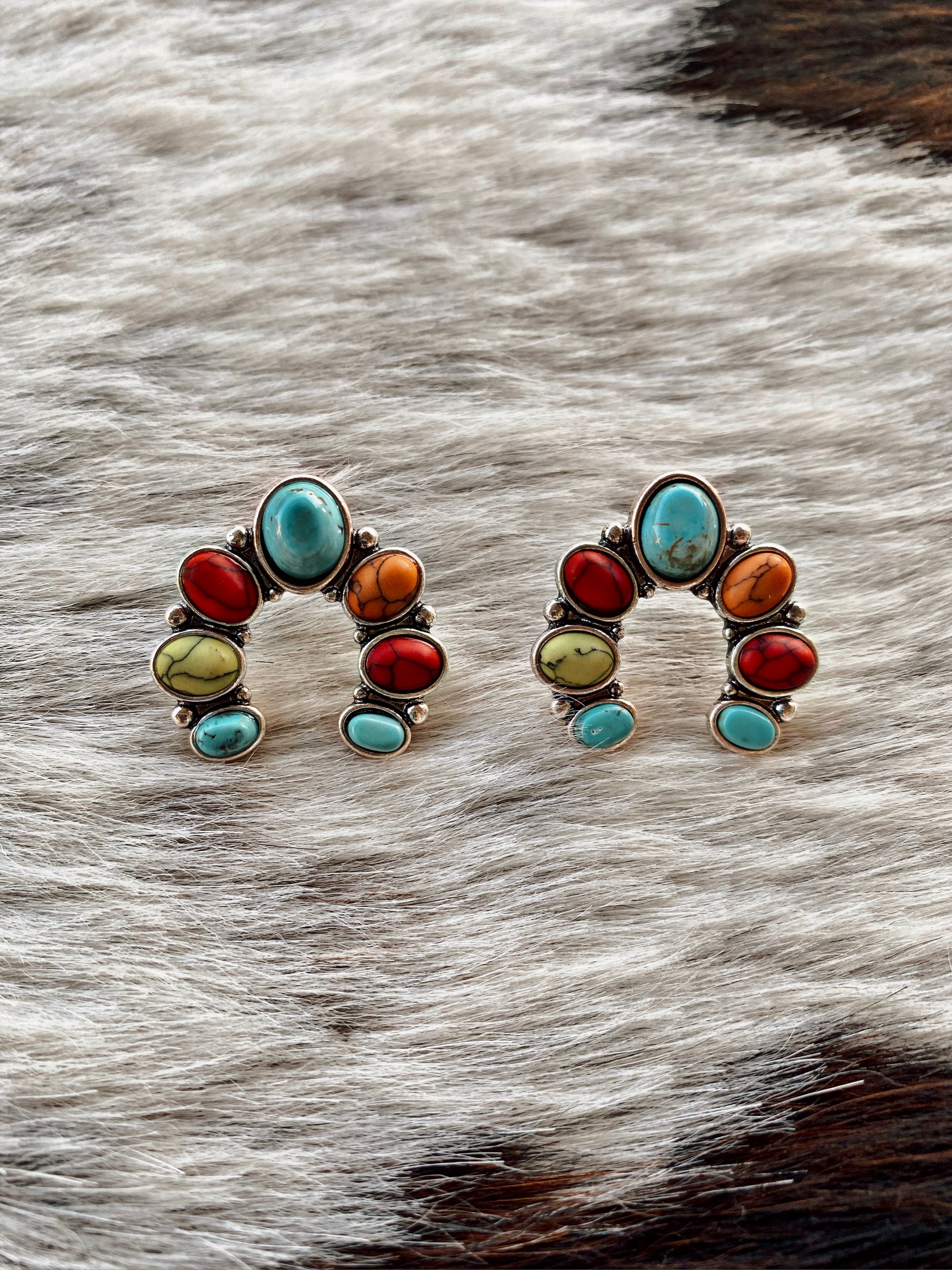 Multi-Color Crestone Naja Earrings